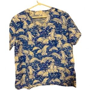 Bless-U, Small, dolphin designed scrub too.